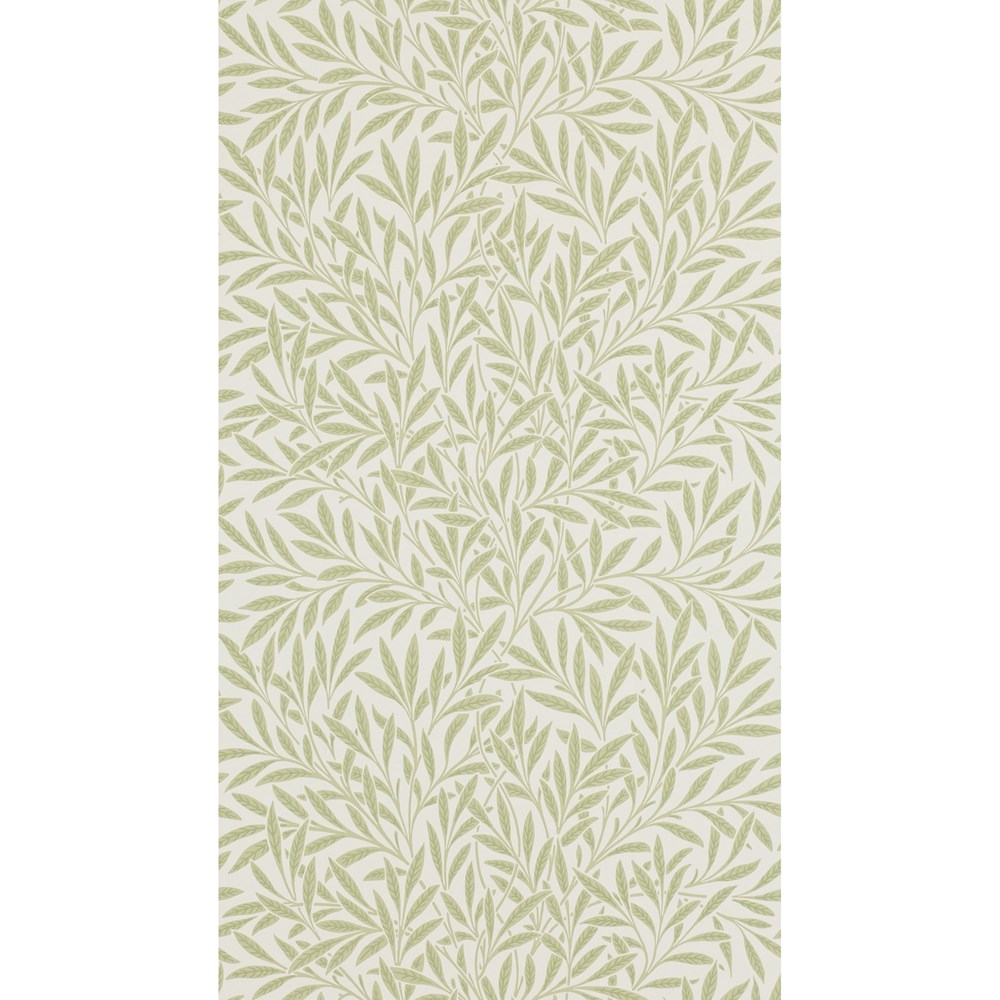 Willow Leaf Wallpaper 210383 by Morris & Co in Olive Green